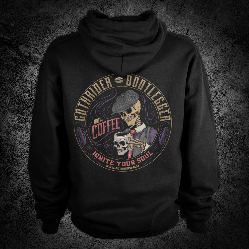 Bootlegger Coffee Hoodie - GothRider Brand