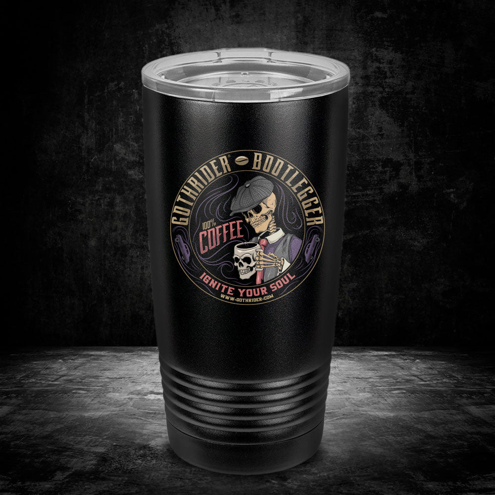 Bootlegger Coffee UV 20 oz Tumbler - GothRider Brand