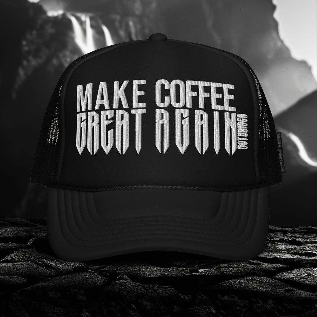 Make Coffee Great Again Cap - GothRider Brand