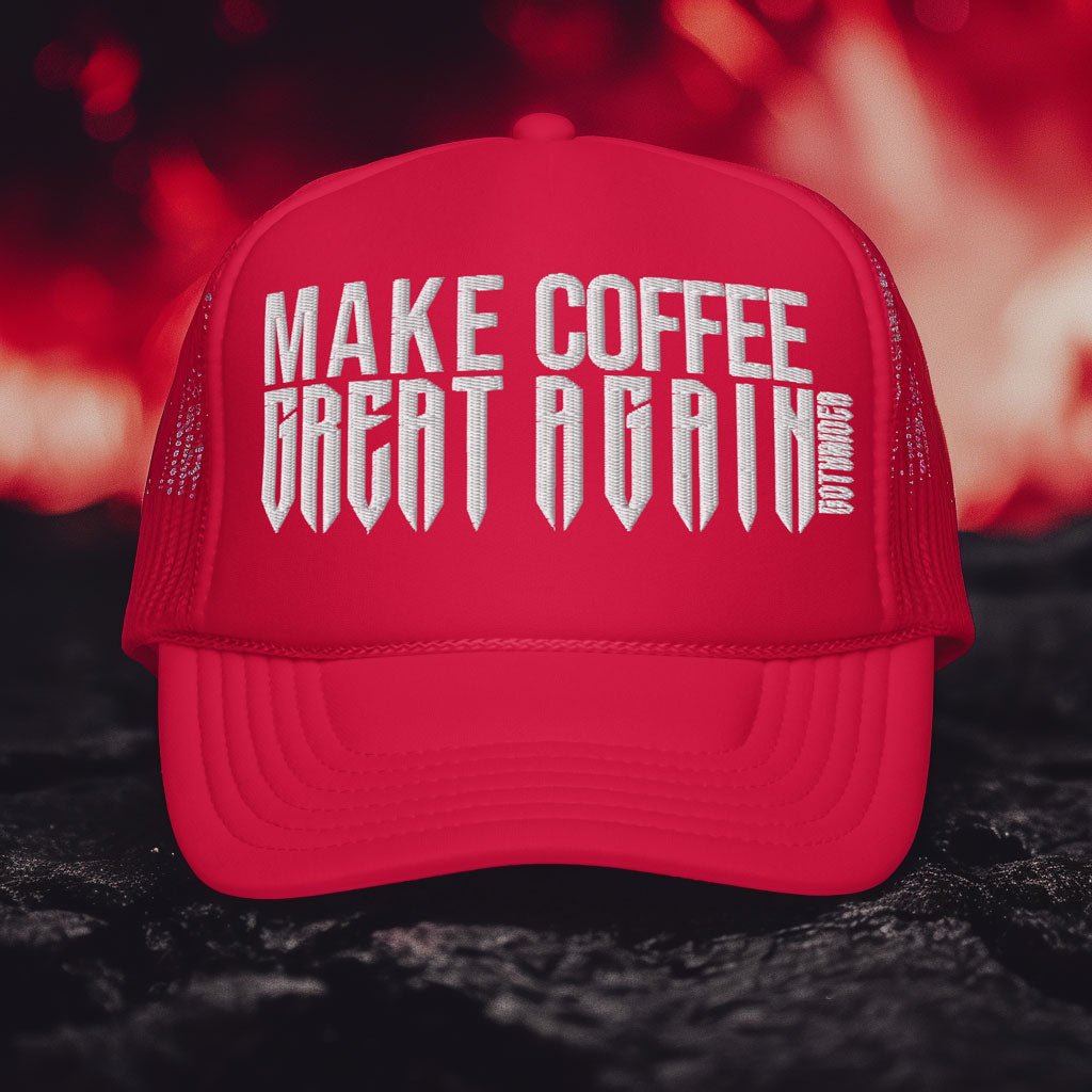 Make Coffee Great Again Cap - GothRider Brand