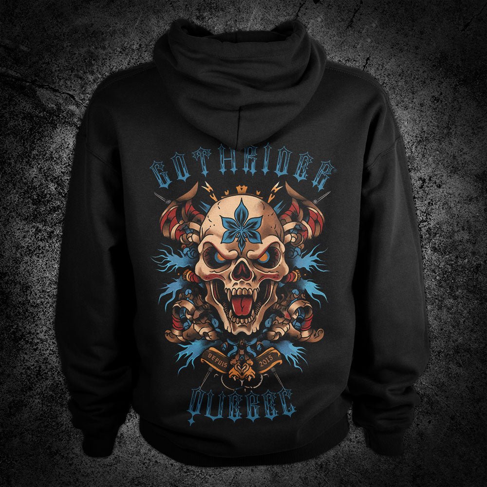 Rebel & Québécois Hoodie - GothRider Brand