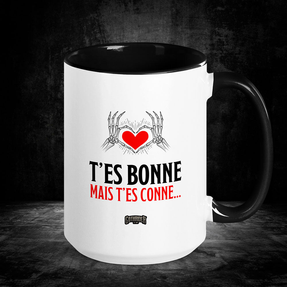 You're Good But You're Stupid Mug - French Edition - GothRider Brand